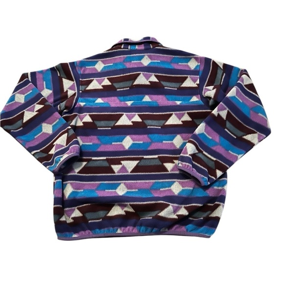 PATAGONIA WOMEN’S SYNCHILLA JACKET SIZE MEDIUM PURPLES AND BLUES - Picture 10 of 12